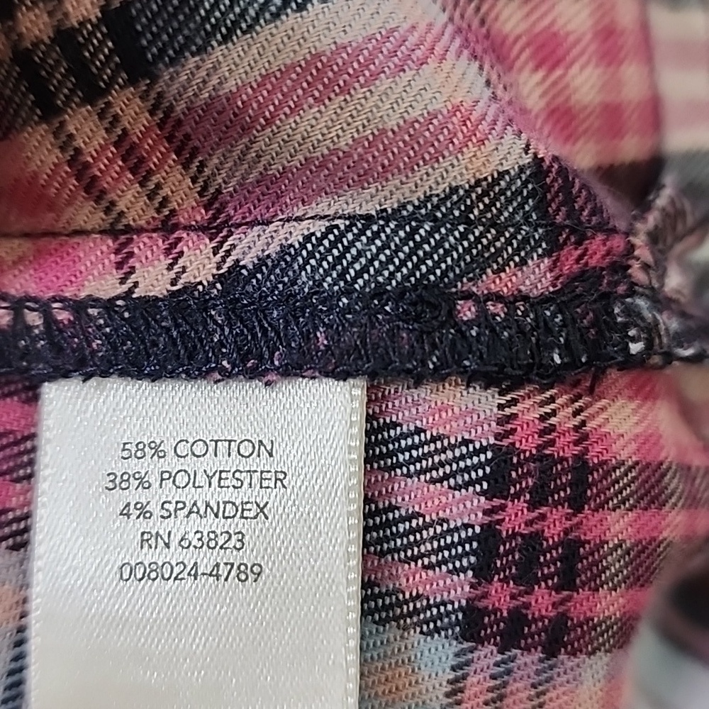 NWT Ladies Christopher & Banks Flannel Sz Petite Large - Picture 5 of 5